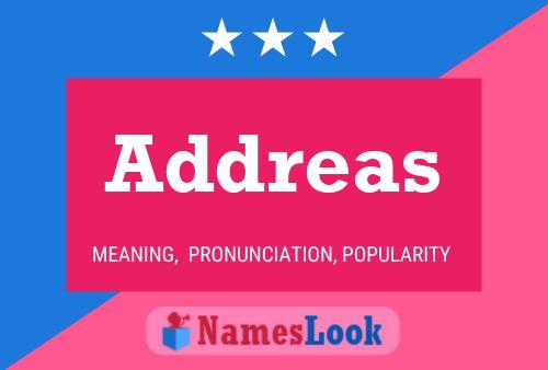 Addreas Name Poster