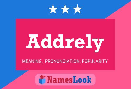 Addrely Name Poster