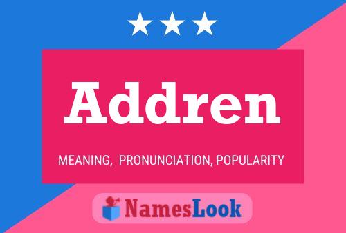 Addren Name Poster