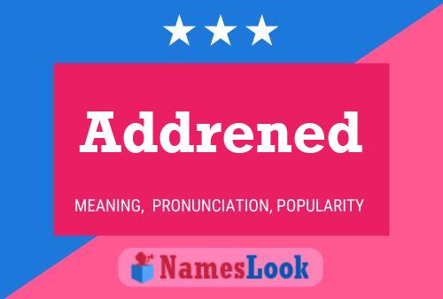 Addrened Name Poster