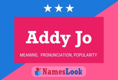 Addy Jo Name Poster