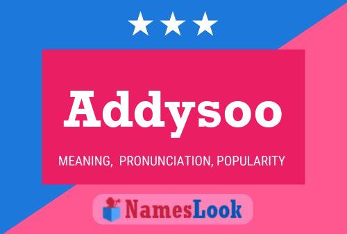 Addysoo Name Poster