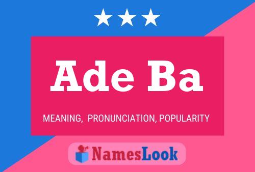 Ade Ba Name Poster