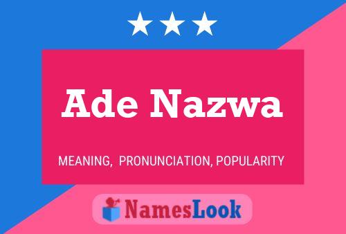 Ade Nazwa Name Poster