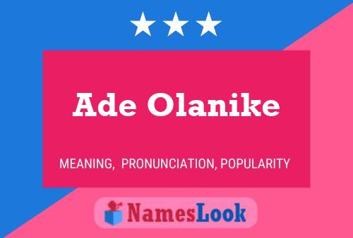 Ade Olanike Name Poster