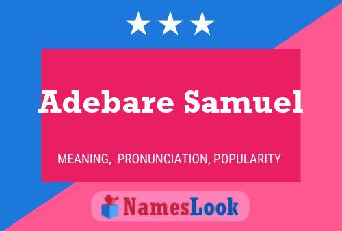 Adebare Samuel Name Poster