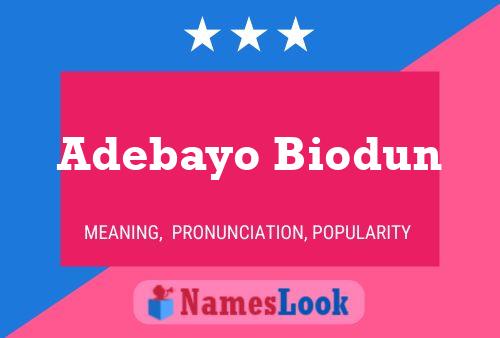 Adebayo Biodun Name Poster