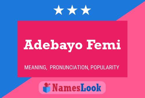 Adebayo Femi Name Poster