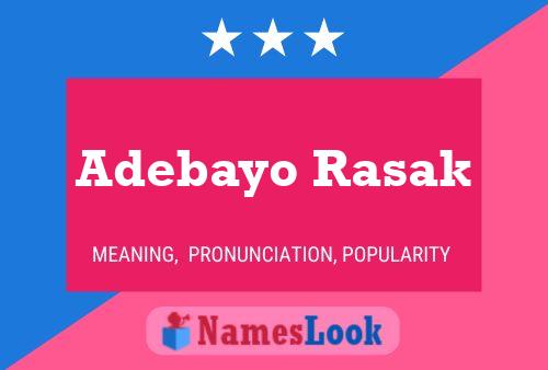 Adebayo Rasak Name Poster