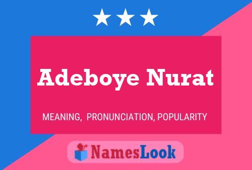 Adeboye Nurat Name Poster