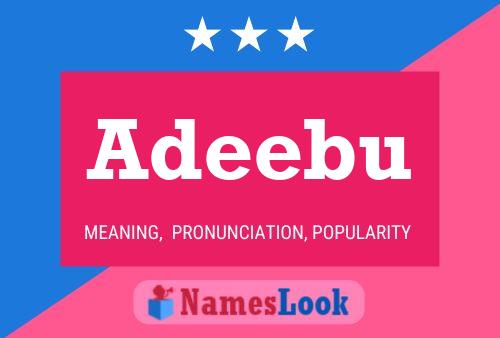 Adeebu Name Poster