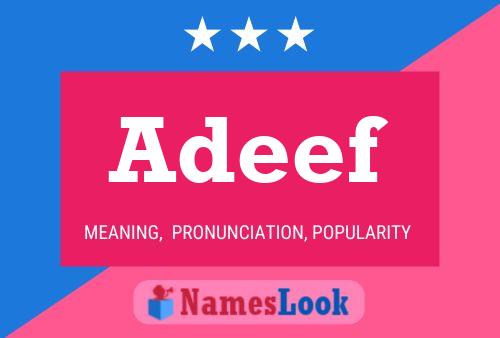 Adeef Name Poster