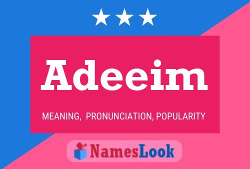 Adeeim Name Poster