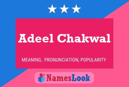 Adeel Chakwal Name Poster