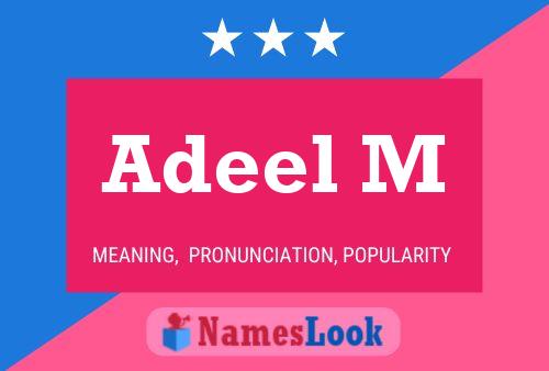 Adeel M Name Poster