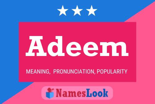 Adeem Name Poster