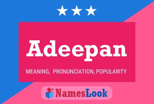 Adeepan Name Poster