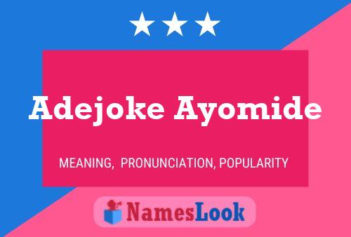 Adejoke Ayomide Name Poster