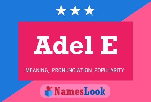 Adel E Name Poster