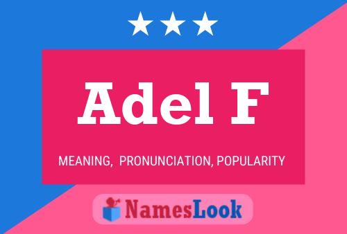 Adel F Name Poster