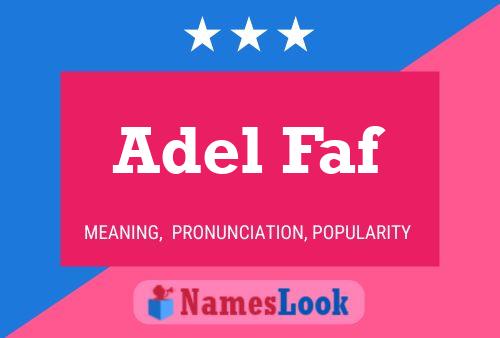 Adel Faf Name Poster