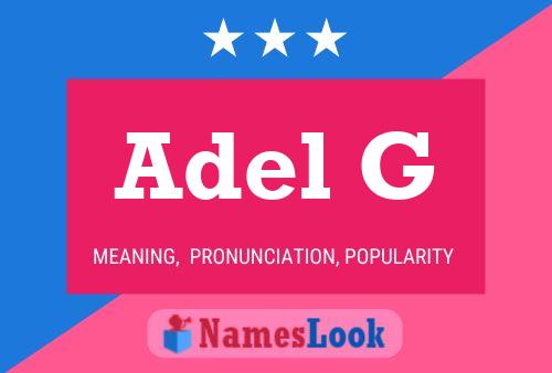 Adel G Name Poster