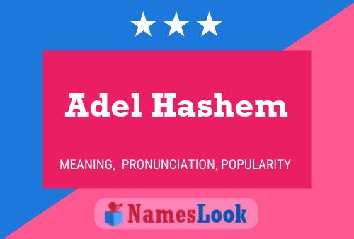 Adel Hashem Name Poster