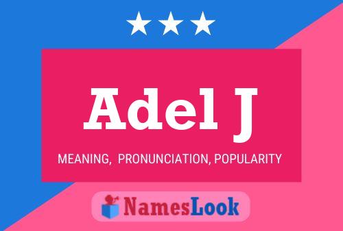 Adel J Name Poster