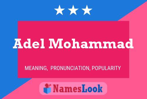 Adel Mohammad Name Poster