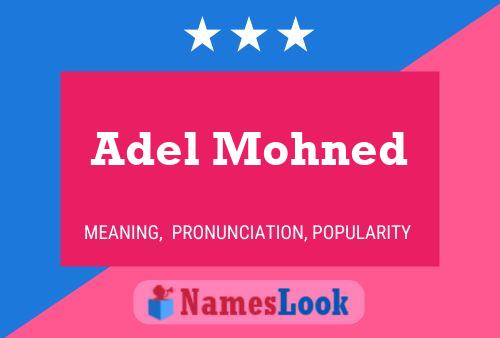 Adel Mohned Name Poster