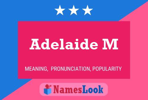 Adelaide M Name Poster