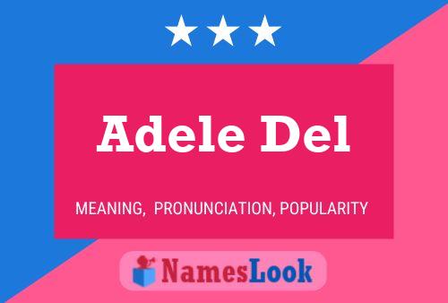 Adele Del Name Poster