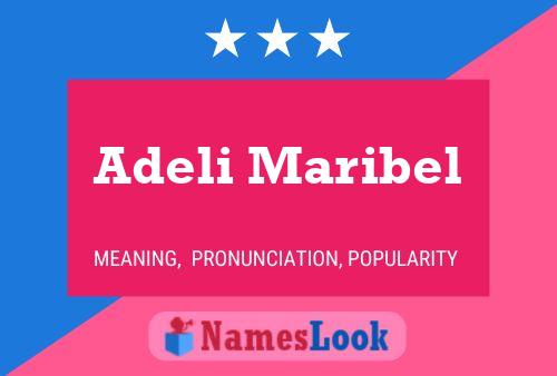 Adeli Maribel Name Poster