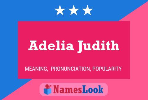 Adelia Judith Name Poster