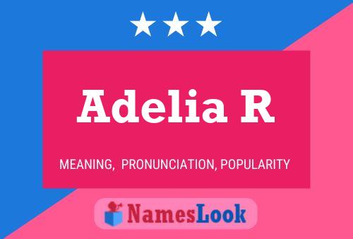 Adelia R Name Poster