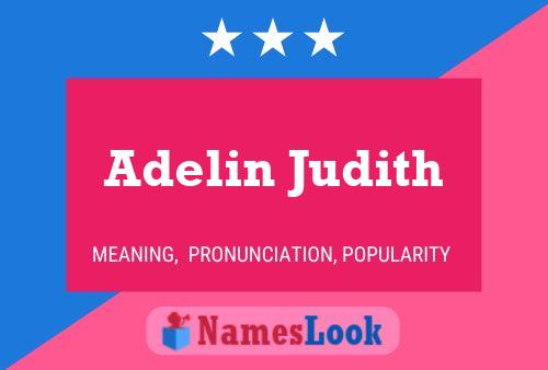 Adelin Judith Name Poster