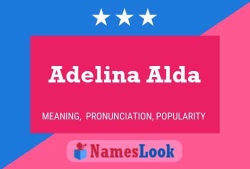 Adelina Alda Name Poster