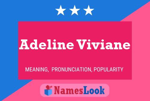 Adeline Viviane Name Poster