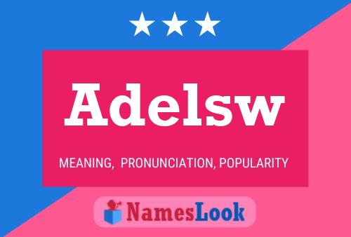 Adelsw Name Poster