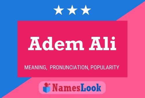 Adem Ali Name Poster