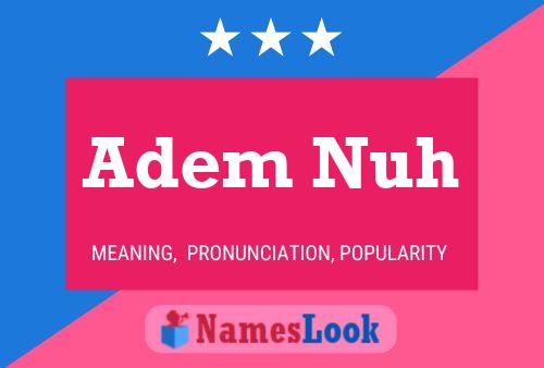 Adem Nuh Name Poster