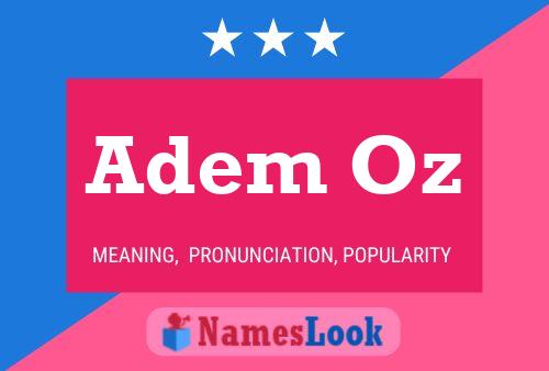 Adem Oz Name Poster