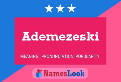 Ademezeski Name Poster