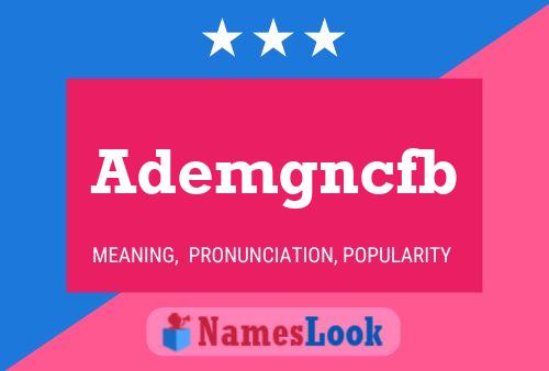 Ademgncfb Name Poster