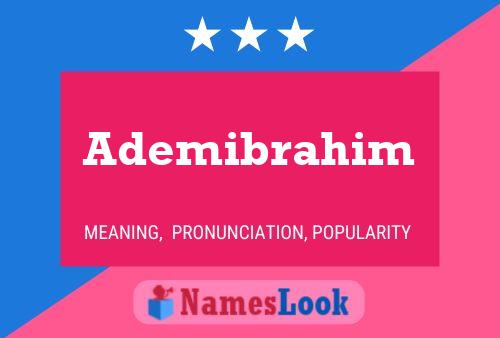 Ademibrahim Name Poster