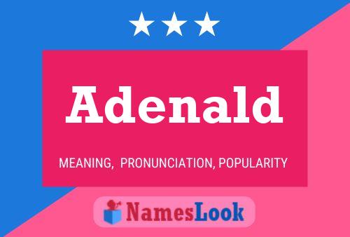 Adenald Name Poster