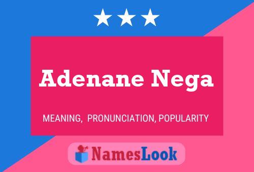 Adenane Nega Name Poster