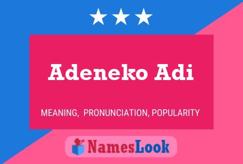 Adeneko Adi Name Poster