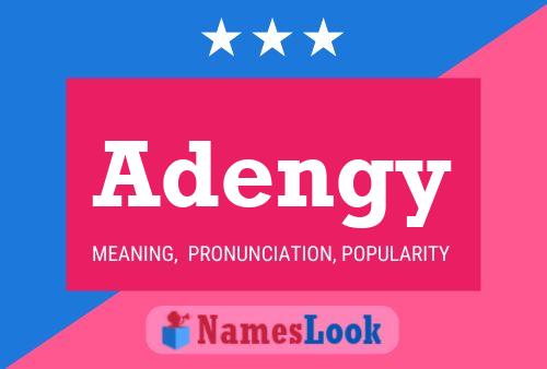 Adengy Name Poster