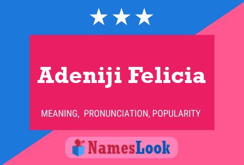 Adeniji Felicia Name Poster